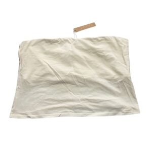 Skims Cotton Jersey Tube Top Shirt Marble White 2X NWT